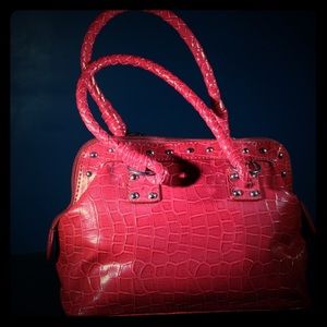 Hot Pink Croc Handbag